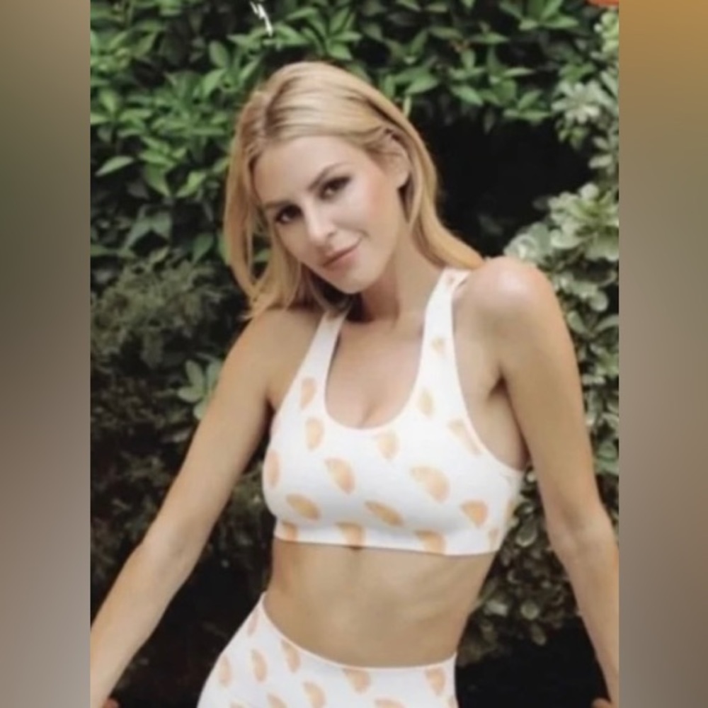 TLA by Morgan Stewart Orange Citrus Sports Bra